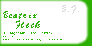 beatrix fleck business card